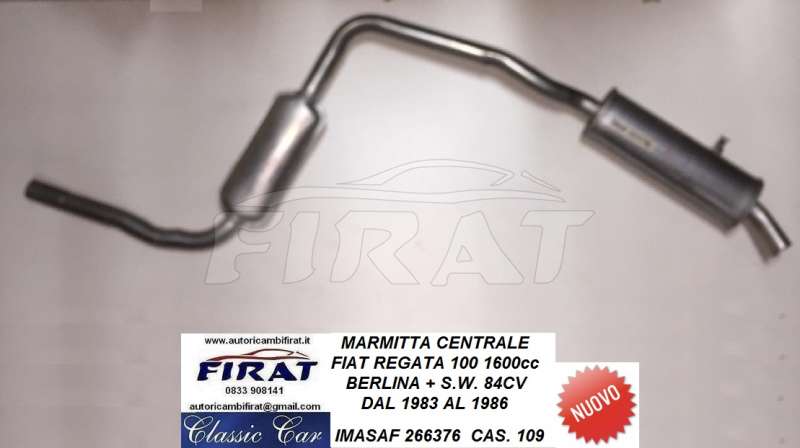 MARMITTA FIAT REGATA 100 83 - 86 84CV CENTRALE (266376)
